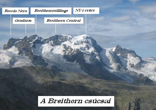 A Breithorn cscsai szak fell.